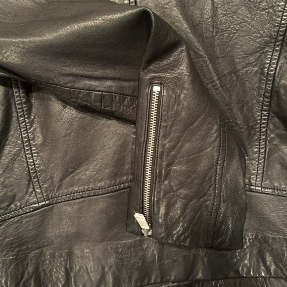 J Crew Collection XXS Leather Jacket New with Tags - Picture 5 of 5